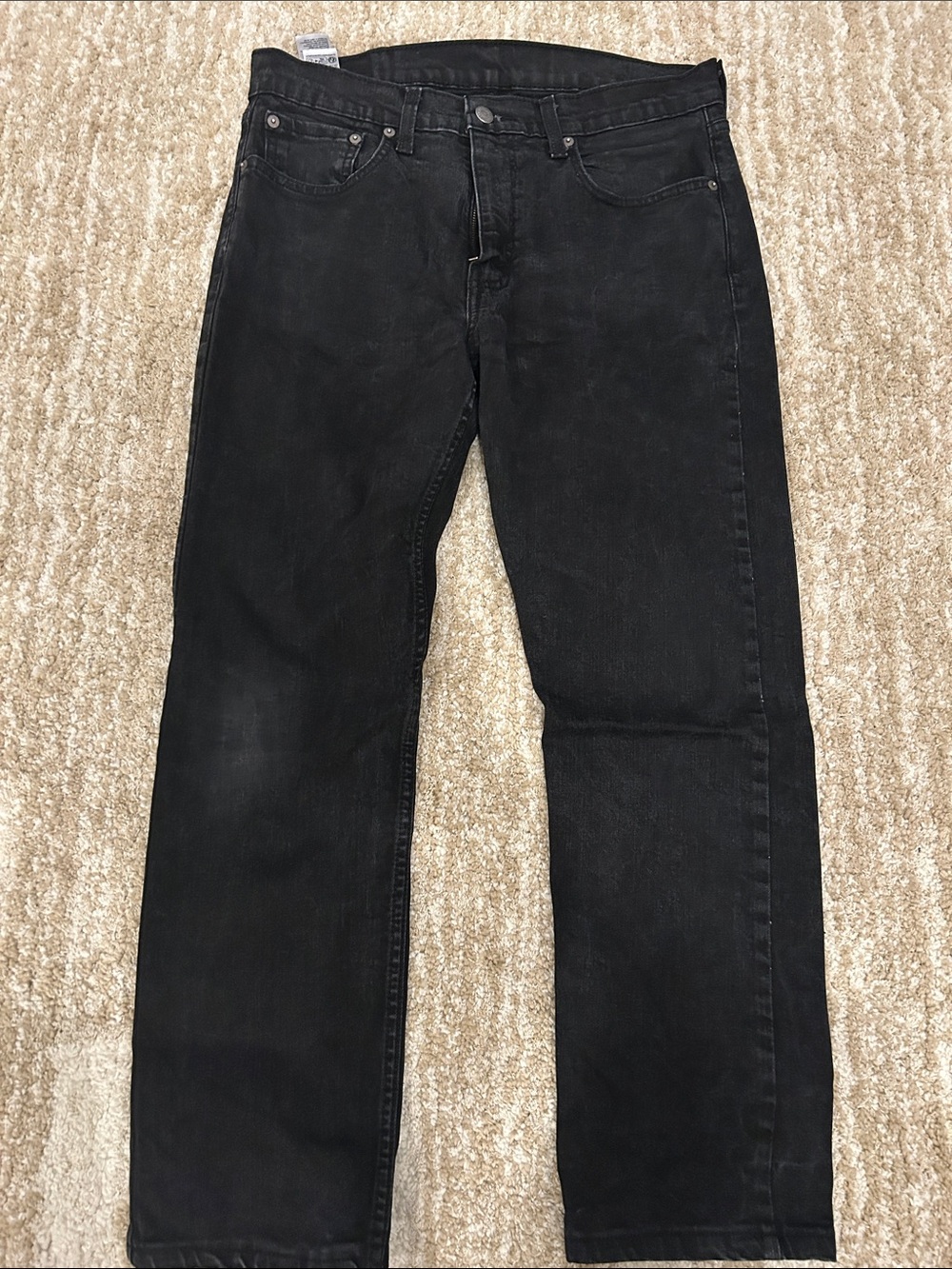 Levi's Black Straight-Leg Jeans